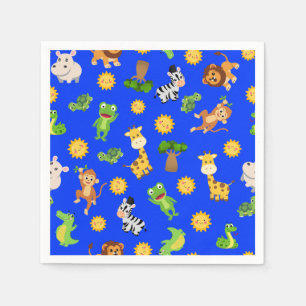 Afrikanische Tiere Serviette