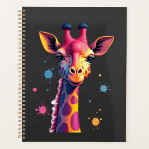 Afrikanische Tierkunst Die bunte Giraffe für lusti Planer