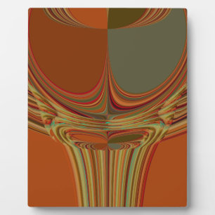 Afrikanische Traditionelle Erde Zeitgenössische Ku Fotoplatte