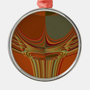 Afrikanische Traditionelle Erde Zeitgenössische Ku Silbernes Ornament