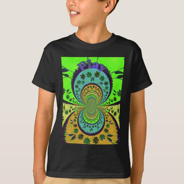 Afrikanische Traditionelle Farben Kaleidoskop Blum T-Shirt (Vorderseite)