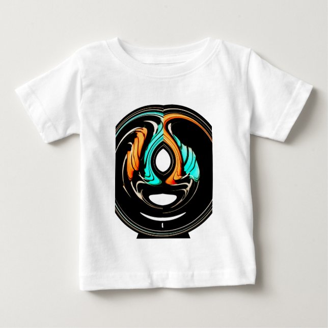 Afrikanische Traditionelle Musterkunst Baby T-shirt (Vorderseite)