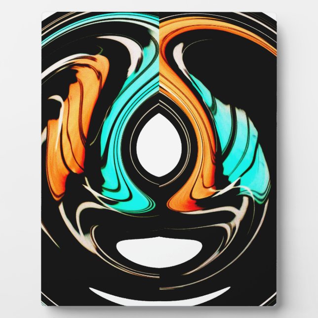 Afrikanische Traditionelle Musterkunst Fotoplatte (Vorderseite)