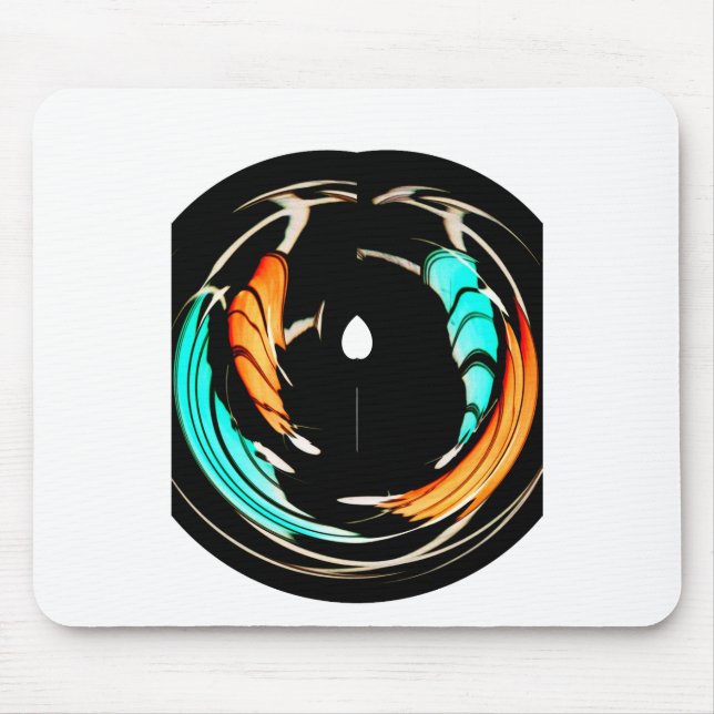 Afrikanische Traditionelle Musterkunst Mousepad (Vorne)