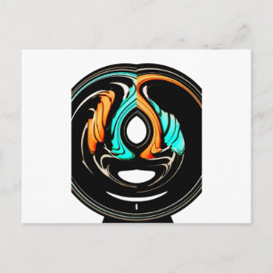 Afrikanische Traditionelle Musterkunst Postkarte