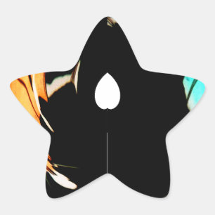 Afrikanische Traditionelle Musterkunst Stern-Aufkleber