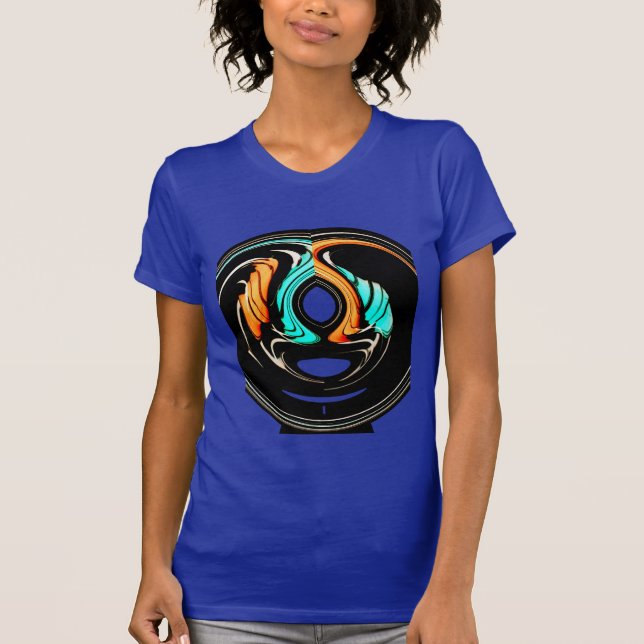 Afrikanische Traditionelle Musterkunst T-Shirt (Vorderseite)