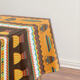 afrikanische Tribal-Dekoration Tischdecke