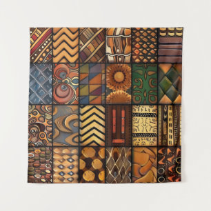 afrikanische Tribal-Muster Art Tapestry Wandteppich