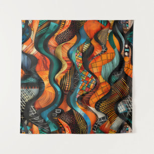 afrikanische Tribal-Muster Art Tapestry Wandteppich