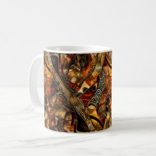 Afrikanische Tribal-Muster-Tasse Kaffeetasse