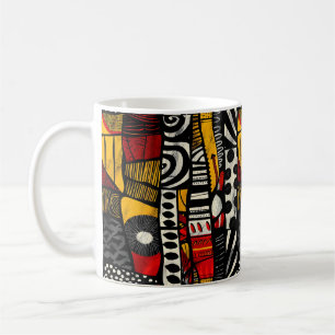 Afrikanische Tribal-Muster-Tasse Kaffeetasse