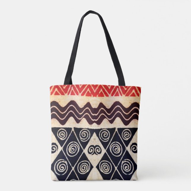 Afrikanische Tribal Tote Bag - Muttertagsgeschenk (Rückseite)