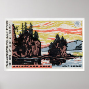 Afrikanische Trommeln Druck Vintage Ghana Briefmar Poster