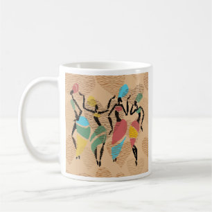 afrikanische Valentine tanzen, afrikanische Damen- Kaffeetasse