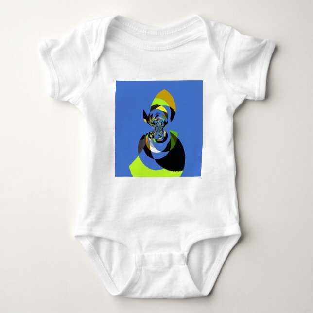 afrikanische Vector Design Art Print Baby Strampler (Vorderseite)
