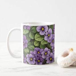 afrikanische Violet-Blume Kaffeetasse