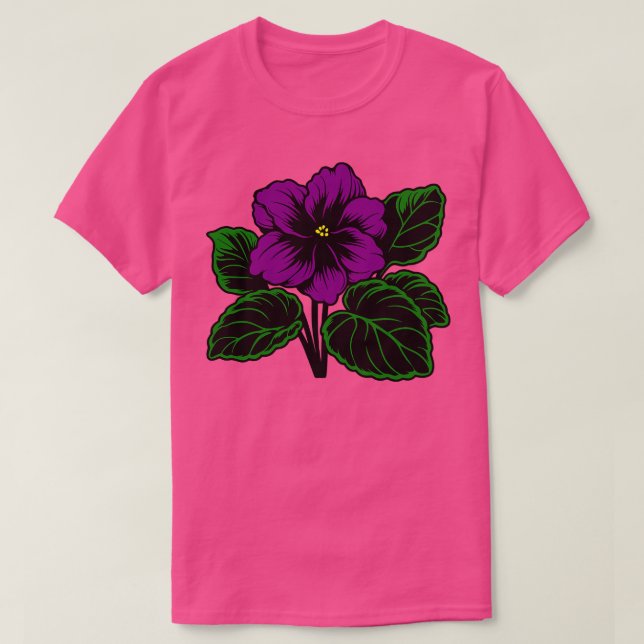 afrikanische Violet T-Shirt (Design vorne)