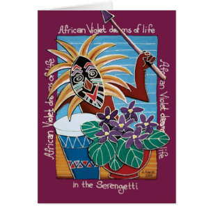 Afrikanische Violette in Serengetti