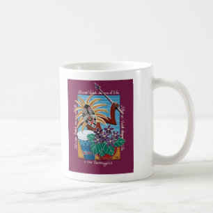 Afrikanische Violette in Serengetti Kaffeetasse
