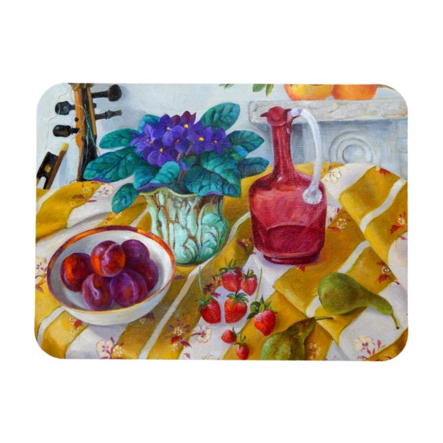 Afrikanische Violetten 2012 Magnet (Horizontal)