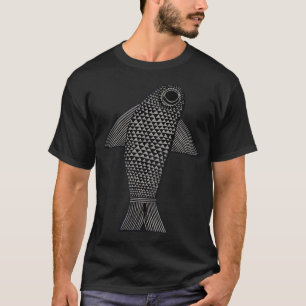 Afrikanische Volks kunst Fisch T-Shirt