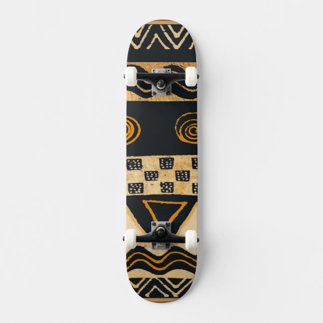 Afrikanische Volkskunst Skateboard (Vorderseite)