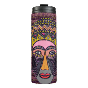 Afrikanische Volkskunst Thermosbecher