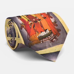 Afrikanische WeihnachtsGeburt Christis-Szene Krawatte