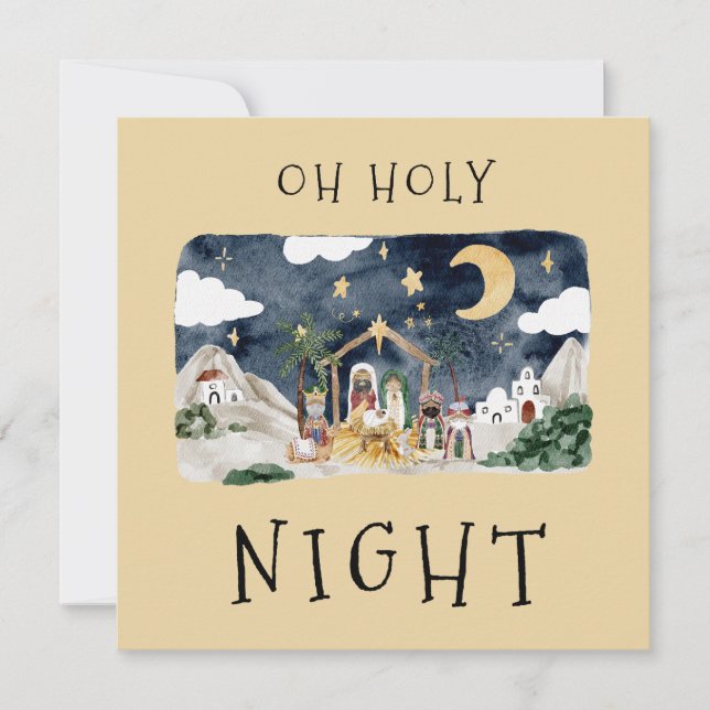 Afrikanische Weihnachtskarte Feiertagskarte (Vorderseite)