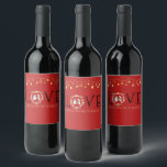 Afrikanische Weihnachtskarte Weinetikett<br><div class="desc">Afrikanische amerikanische Krippe Heilige Familie Weihnachten.</div>