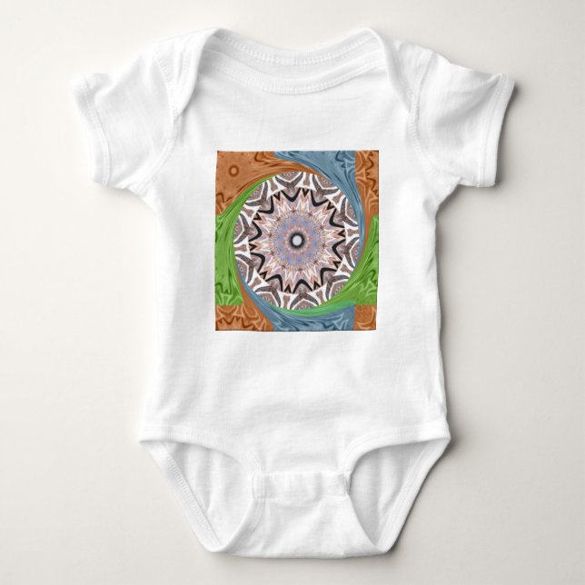 afrikanische Whirlkunst Baby Strampler (Vorderseite)