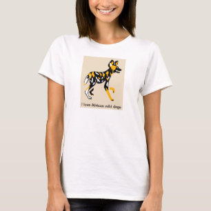 Afrikanische WildDOG-gefährdete Tiergrafik - T-Shirt
