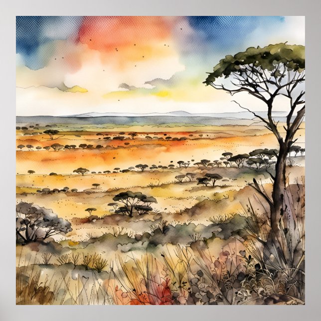 Afrikanische Wildnis enthüllt Poster (Vorne)