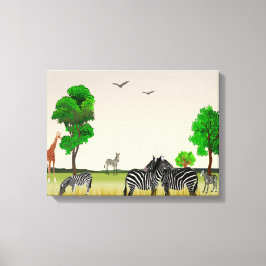 afrikanische Wildreserve Leinwanddruck