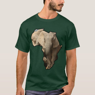 Afrikanische Wildtiere Kontinent Elephant Mama und T-Shirt