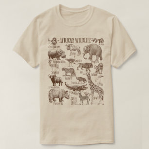 Afrikanische Wildtiergruppe T-Shirt