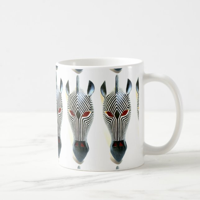 Afrikanische Zebra-Masken-Tasse Tasse (Rechts)