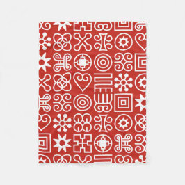 Afrikanischer Adinkra Fleecedecke