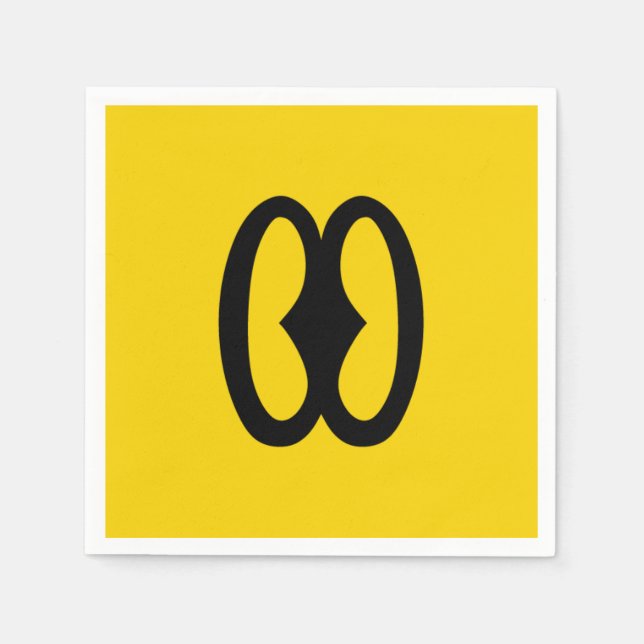 Afrikanischer Adinkra Serviette (Vorderseite)