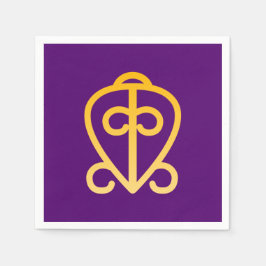 Afrikanischer Adinkra Serviette