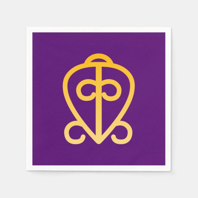 Afrikanischer Adinkra Serviette (Vorderseite)