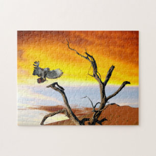 Afrikanischer Adler. Puzzle