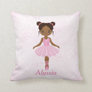 Afrikanischer Amerikaner Beautiful Ballerina Throw Kissen