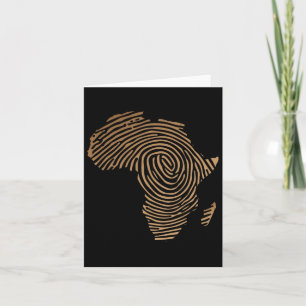 Afrikanischer Amerikaner mit schwarzer Geschichte Karte