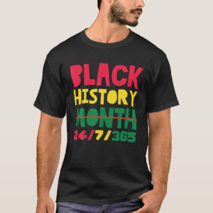 Afrikanischer Amerikaner mit schwarzer Geschichte T-Shirt