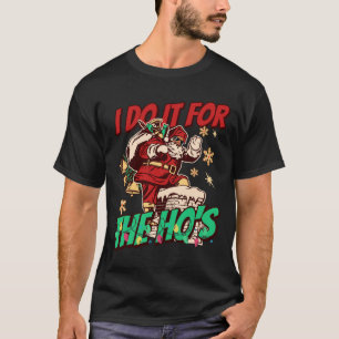 Afrikanischer Amerikaner Schwarzer Weihnachtsmann T-Shirt