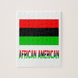 Afrikanischer Amerikaner und Worte Puzzle