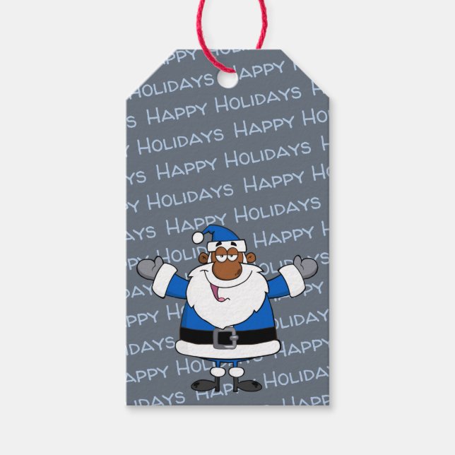 Afrikanischer Amerikaner Weihnachten Hanukkah Kwan Geschenkanhänger (Vorderseite)