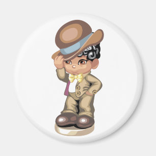 Afrikanischer Amerikanischer Boy Magnet